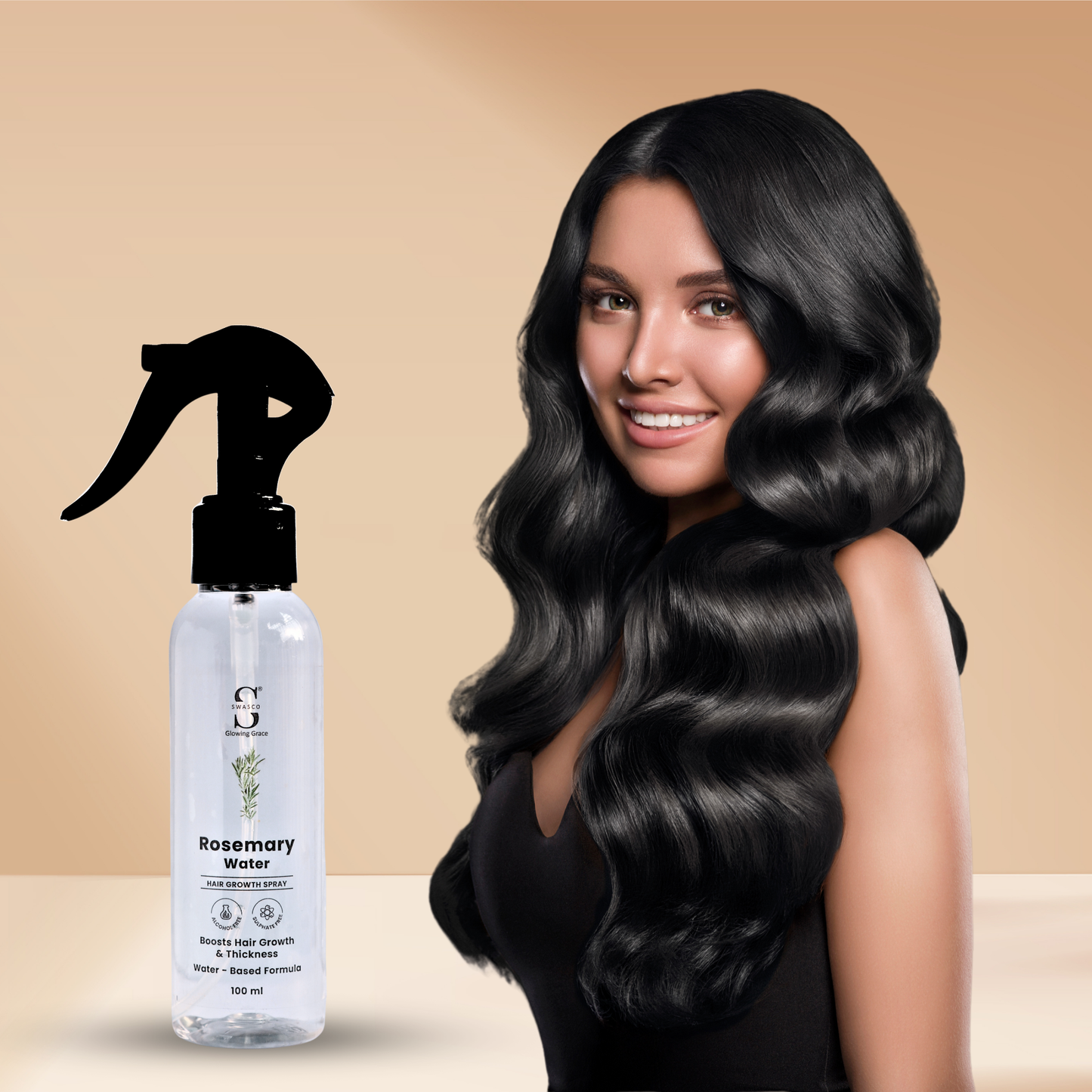 Swasco Rosemary Water for Thick & Smooth Hair (100 ml) Swasco