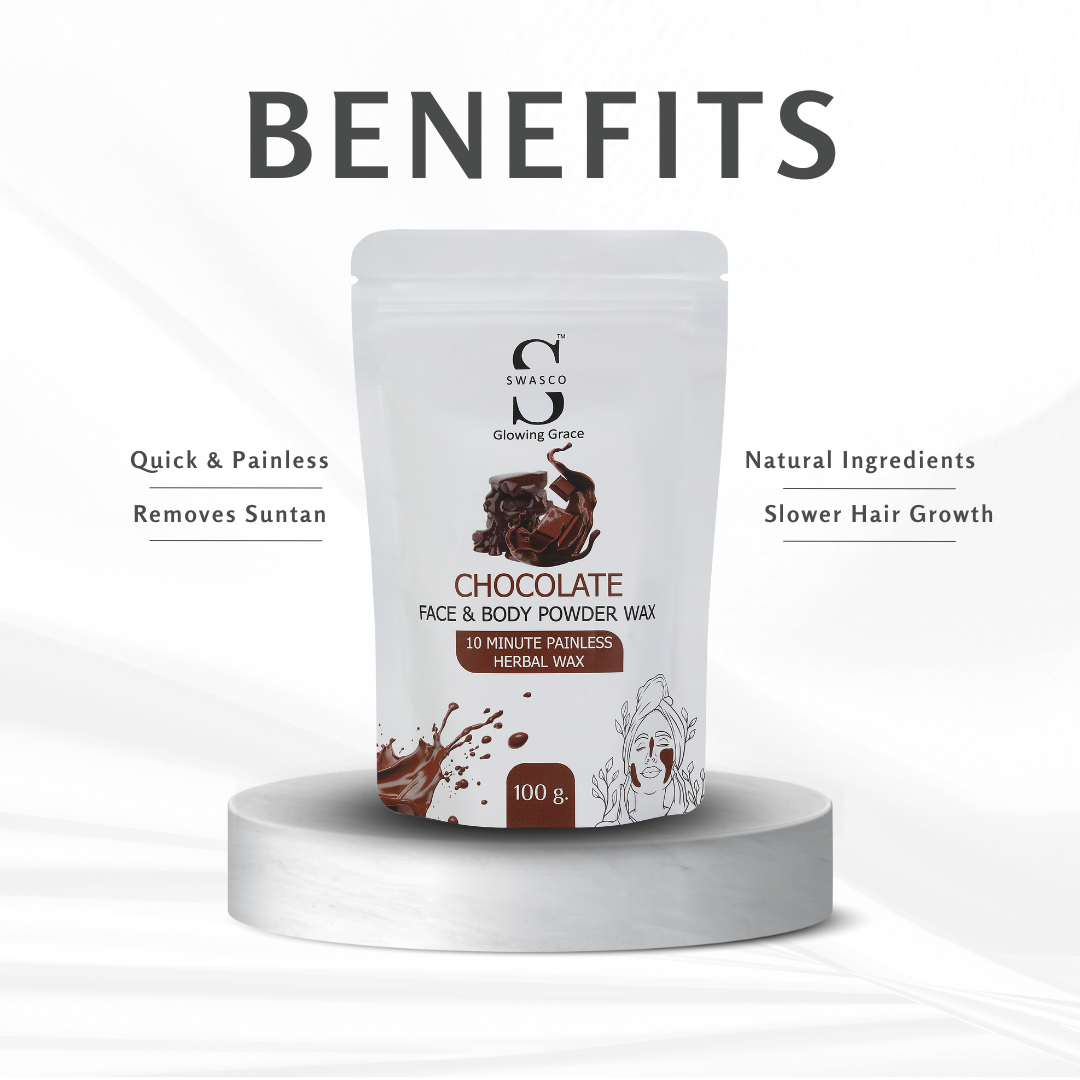 SWASCO FACE AND BODY WAX POWDER (CHOCOLATE) SWASTIK COSMETICS