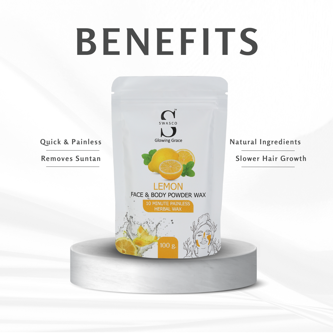 SWASCO FACE AND BODY WAX POWDER (LEMON) SWASTIK COSMETICS