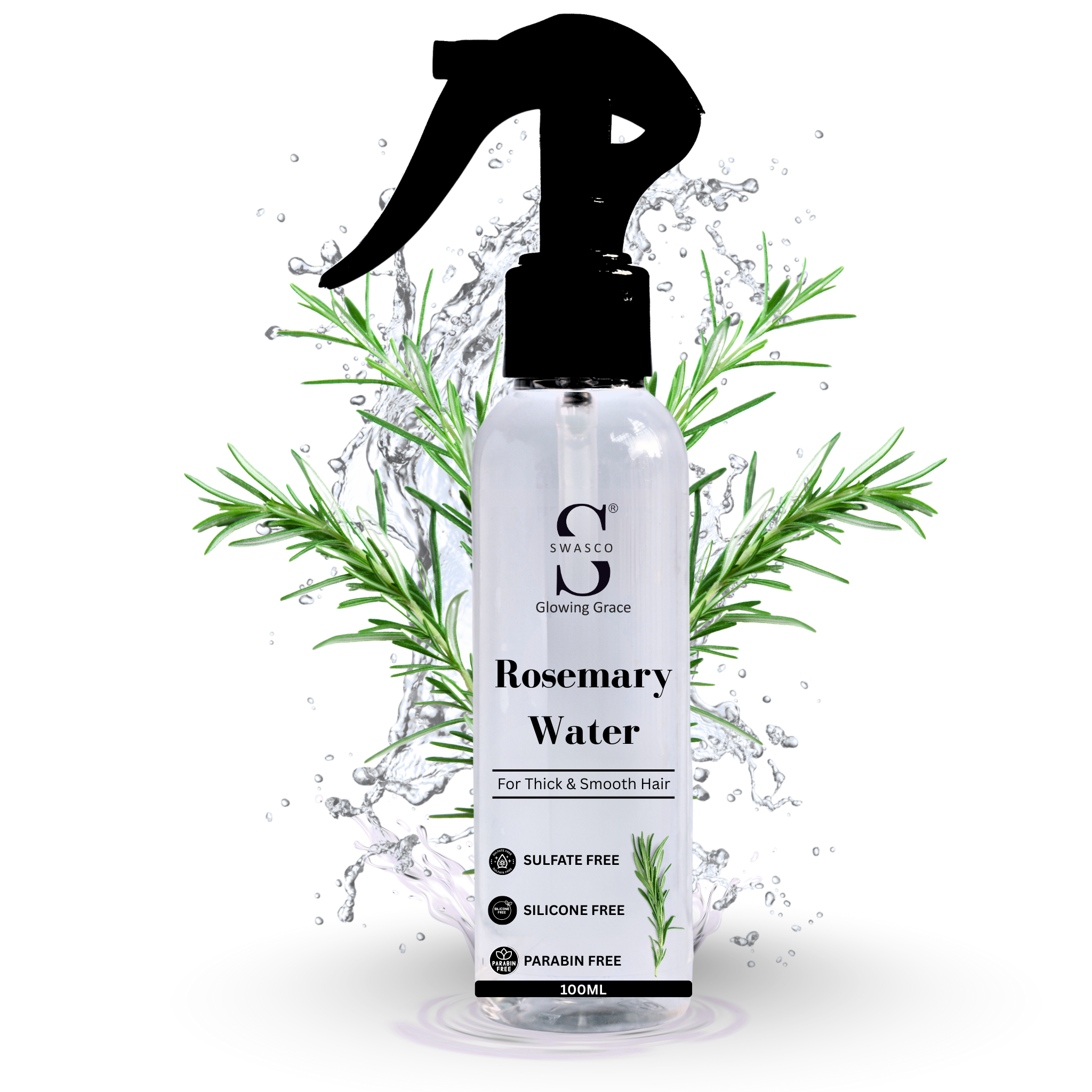 Swasco Rosemary Water for Thick & Smooth Hair (100 ml) Swasco