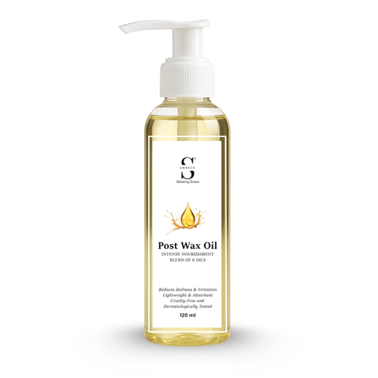 Swasco Post Wax Massage Oil – Calming Skin Treatment with 6 Essential Oils | Soothes Redness & Irritation After Hair Removal SWASTIK COSMETICS