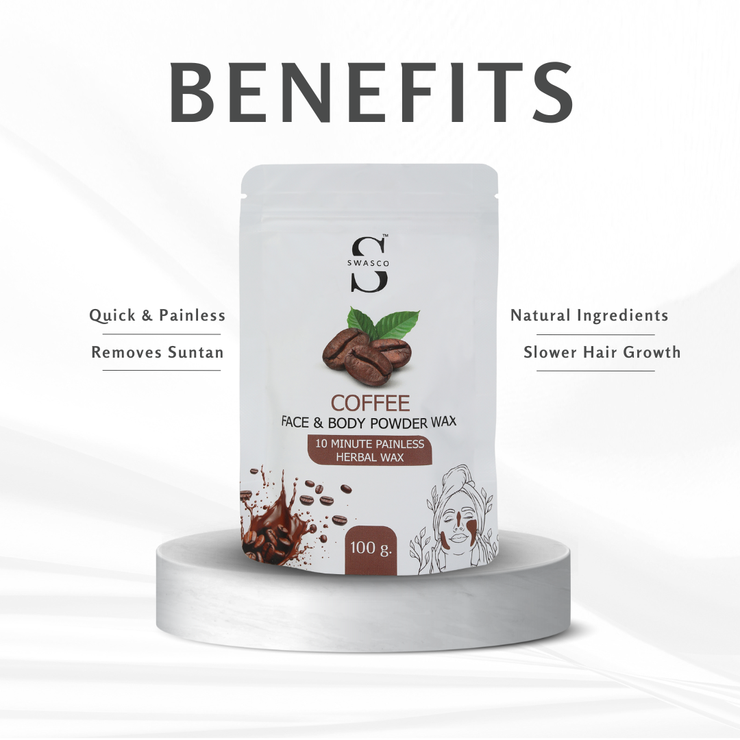 SWASCO FACE AND BODY WAX POWDER (COFFEE) SWASTIK COSMETICS