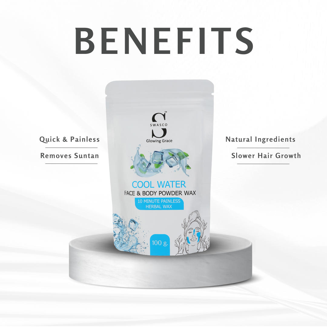 SWASCO FACE AND BODY WAX POWDER (COOL WATER) SWASTIK COSMETICS