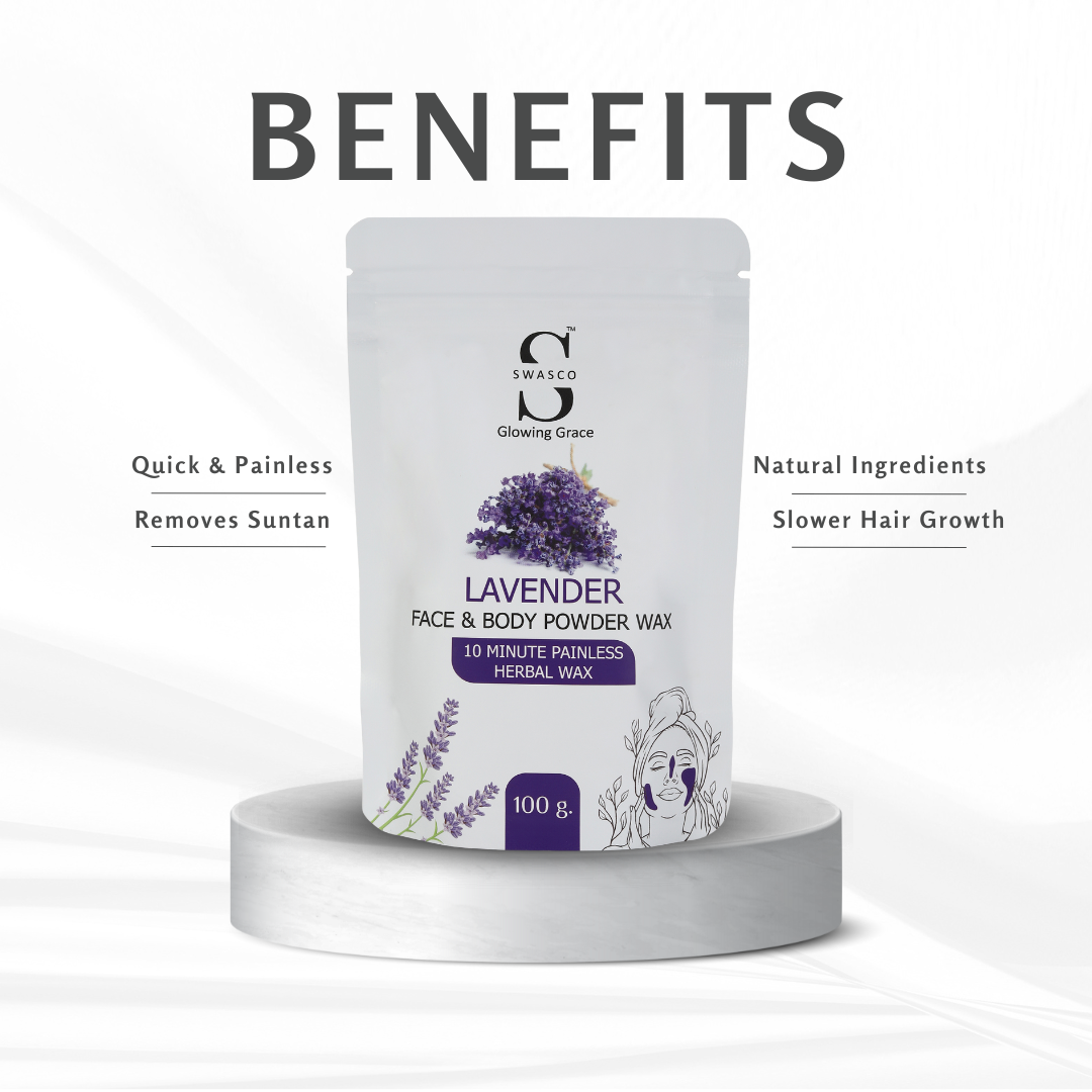 SWASCO FACE AND BODY WAX POWDER (LAVENDER) SWASTIK COSMETICS