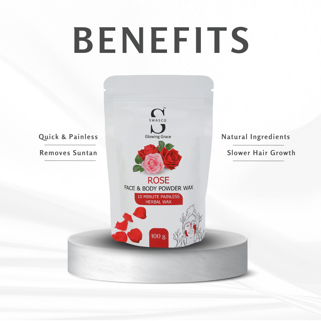SWASCO FACE AND BODY WAX POWDER (ROSE) SWASTIK COSMETICS