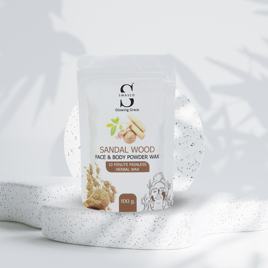 SWASCO FACE AND BODY WAX POWDER (SANDALWOOD) SWASTIK COSMETICS
