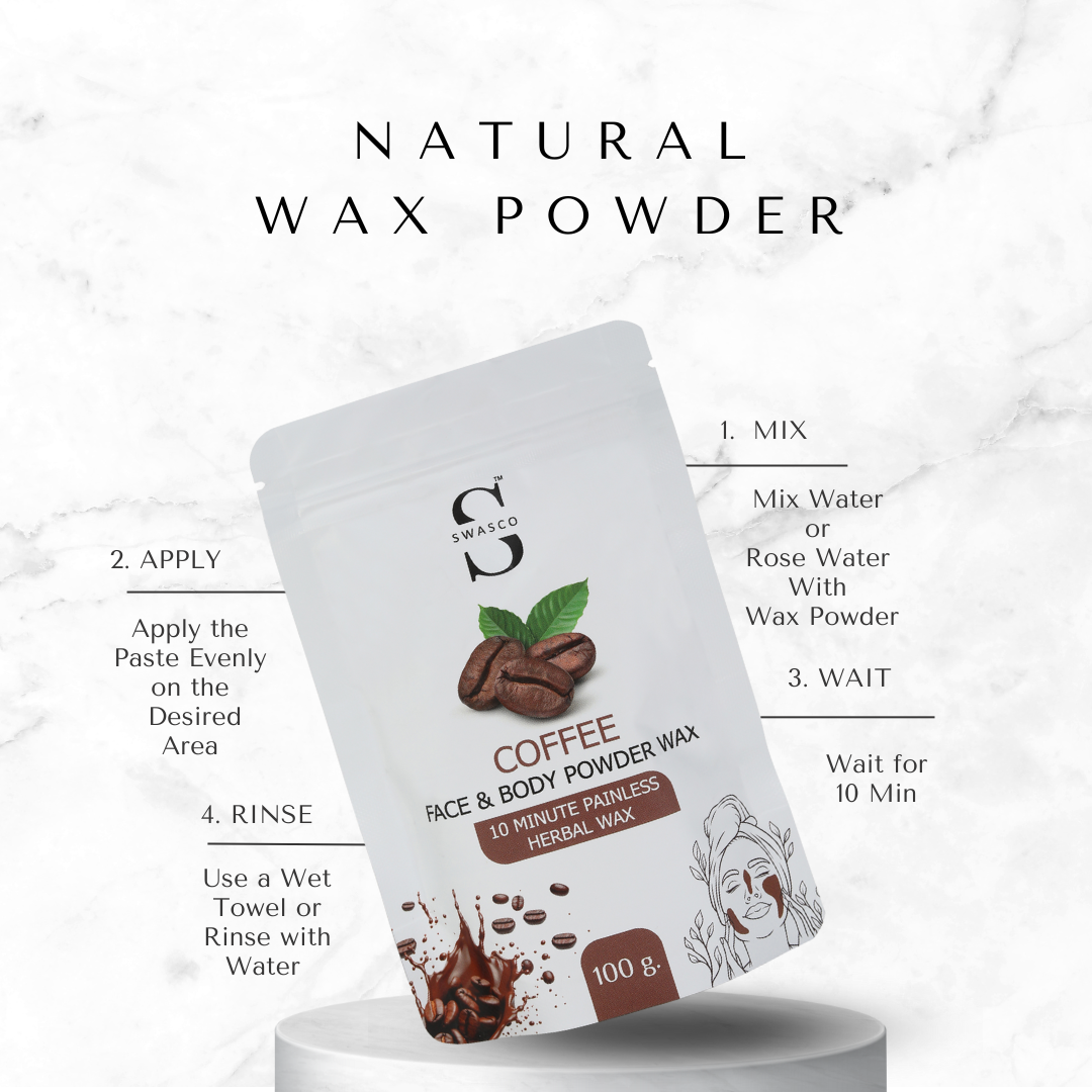SWASCO FACE AND BODY WAX POWDER (COFFEE) SWASTIK COSMETICS
