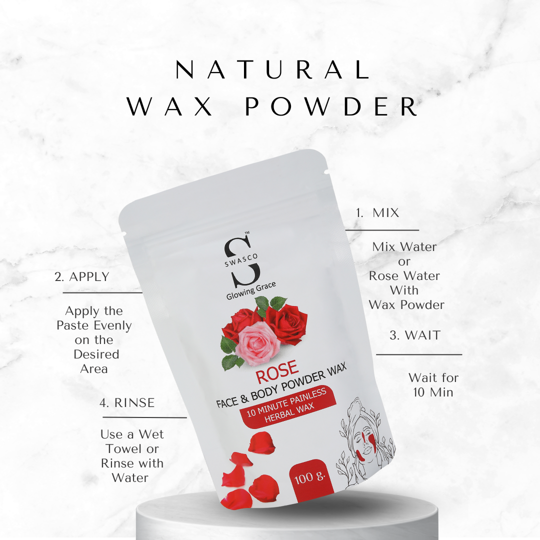 SWASCO FACE AND BODY WAX POWDER (ROSE) SWASTIK COSMETICS