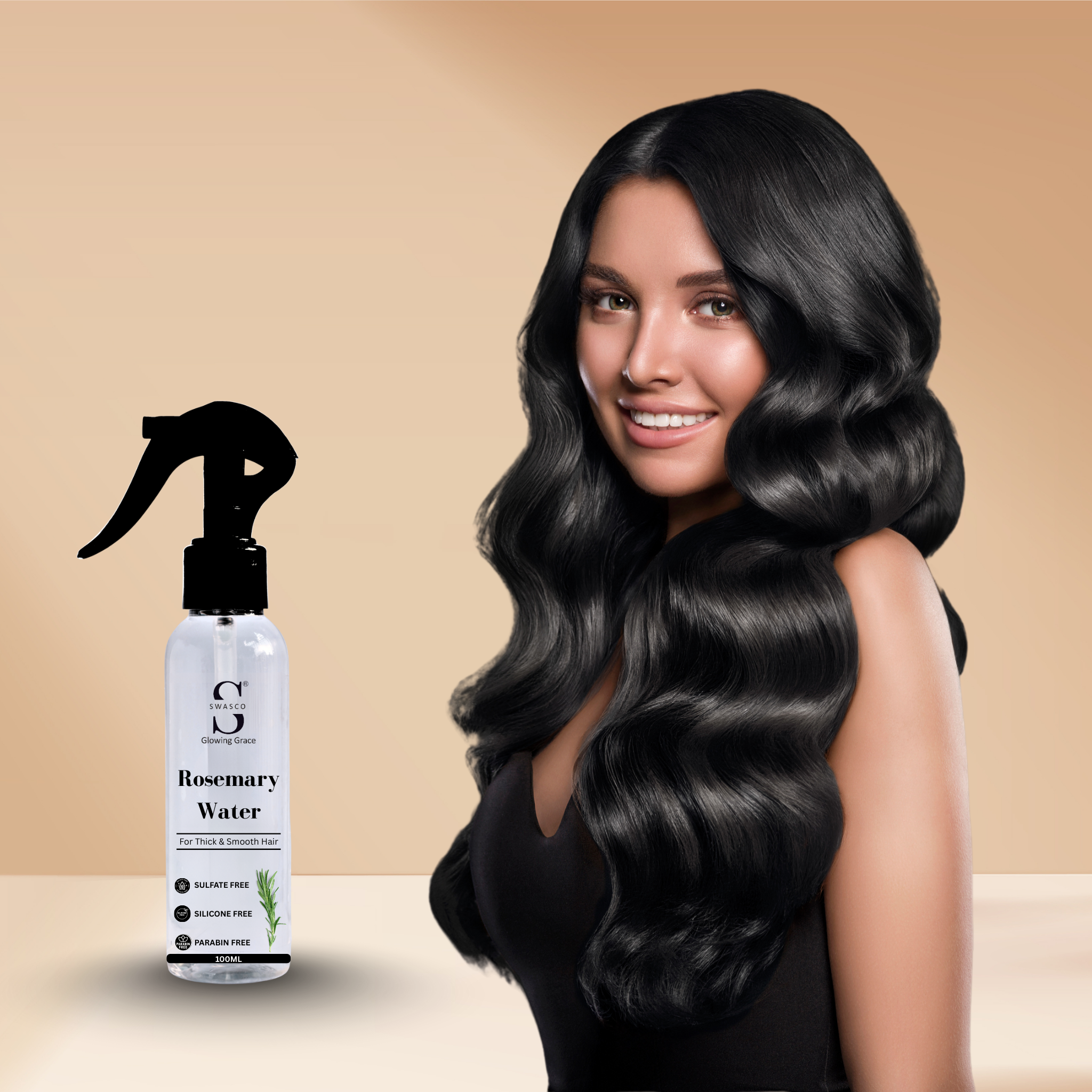 Swasco Rosemary Water for Thick & Smooth Hair (100 ml) Swasco