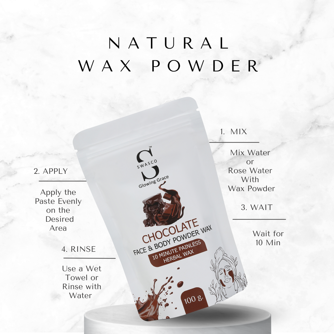 SWASCO FACE AND BODY WAX POWDER (CHOCOLATE) SWASTIK COSMETICS