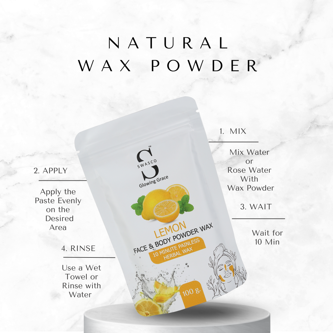 SWASCO FACE AND BODY WAX POWDER (LEMON) SWASTIK COSMETICS