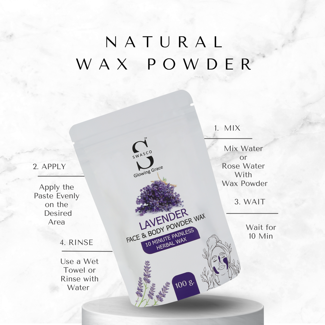 SWASCO FACE AND BODY WAX POWDER (LAVENDER) SWASTIK COSMETICS