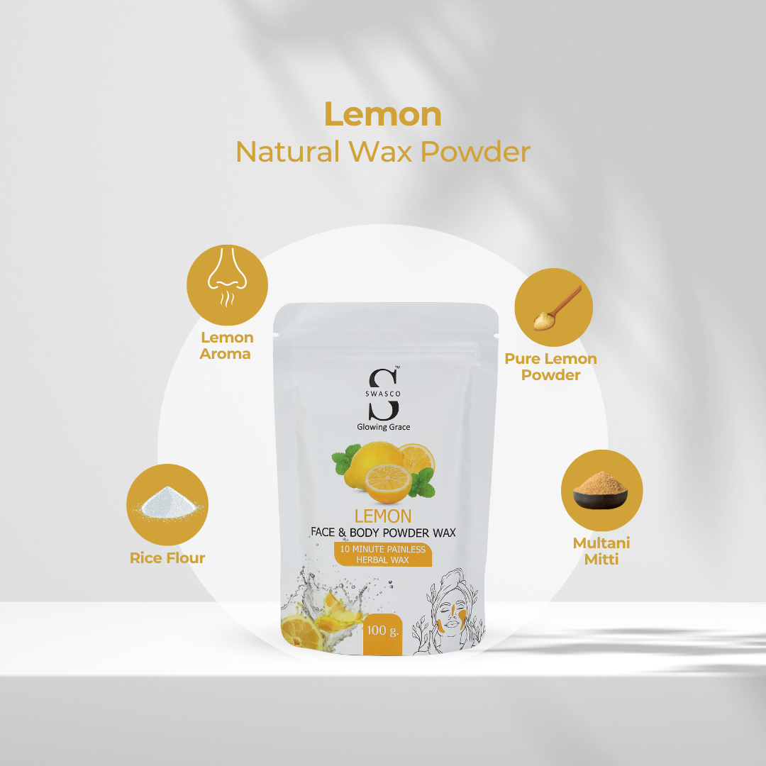 SWASCO FACE AND BODY WAX POWDER (LEMON) SWASTIK COSMETICS