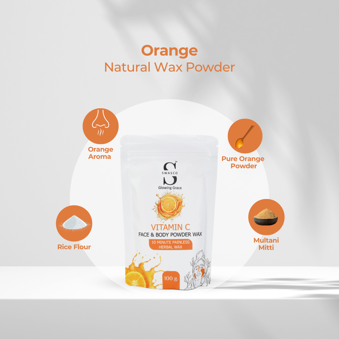 SWASCO FACE AND BODY WAX POWDER (VITAMIN-C) SWASTIK COSMETICS