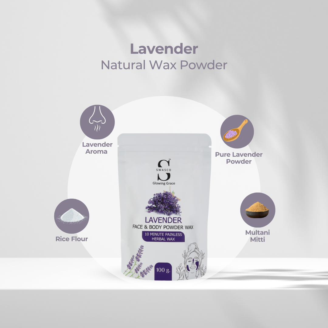 SWASCO FACE AND BODY WAX POWDER (LAVENDER) SWASTIK COSMETICS