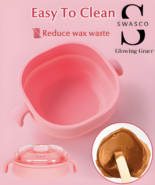 SWASCO Silicon Foldable Wax Heater Compact Size & Easy to Carry and Wash SWASTIK COSMETICS