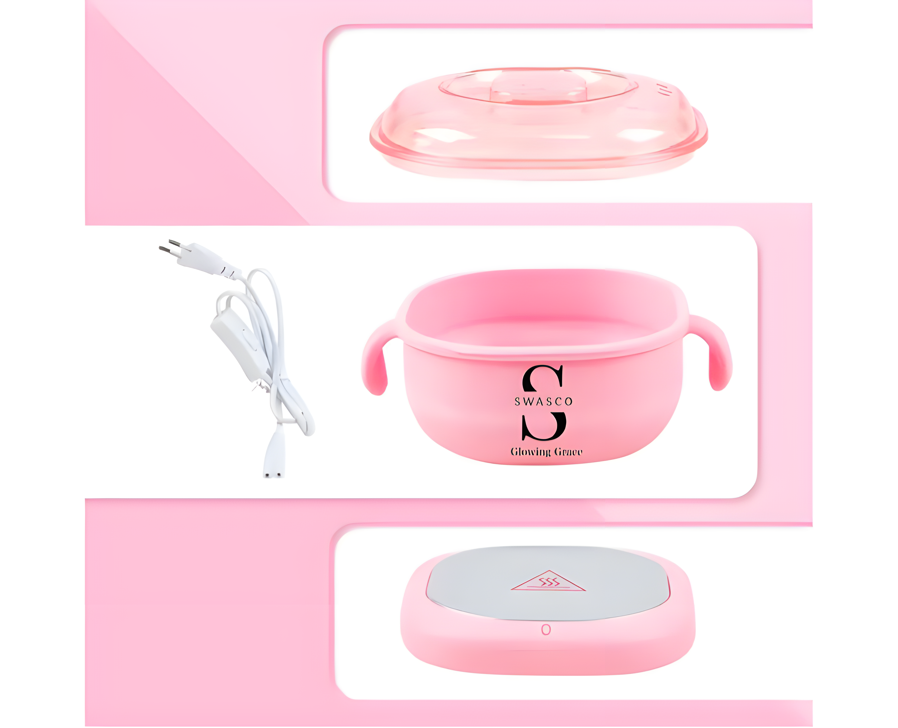 SWASCO Silicon Foldable Wax Heater Compact Size & Easy to Carry and Wash SWASTIK COSMETICS